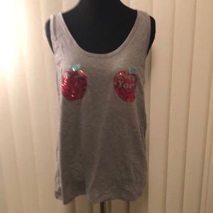 Victoria’s Secret PINK NYC strappy apples tank M